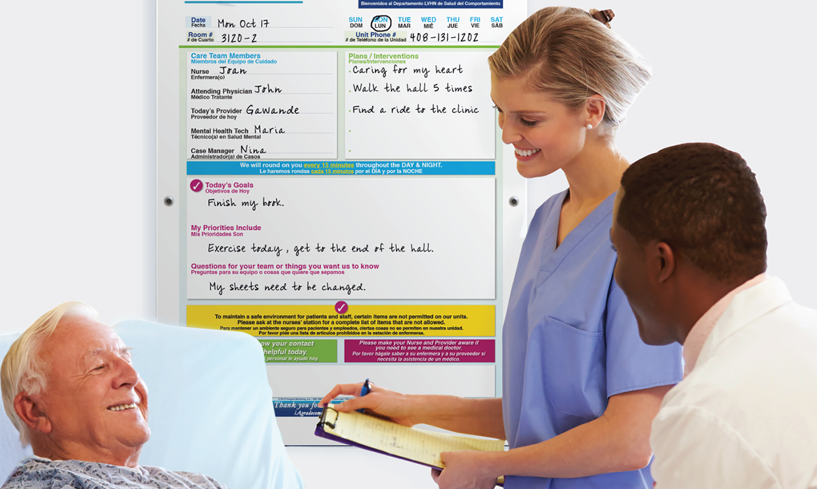 Behavioral Health Boards High Risk Patients Dry Erase VisiCare™