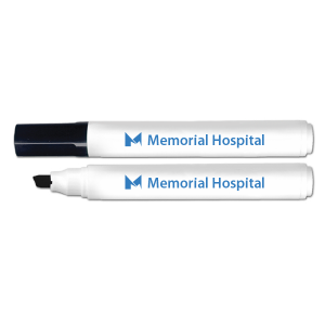 custom chisel dry erase marker with one color logo