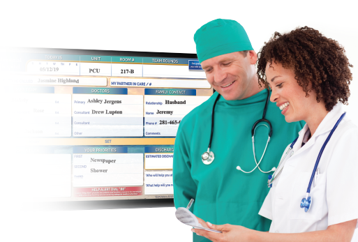 digital board with Nurse and Physician
