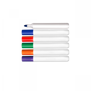 color round tip dry erase markers