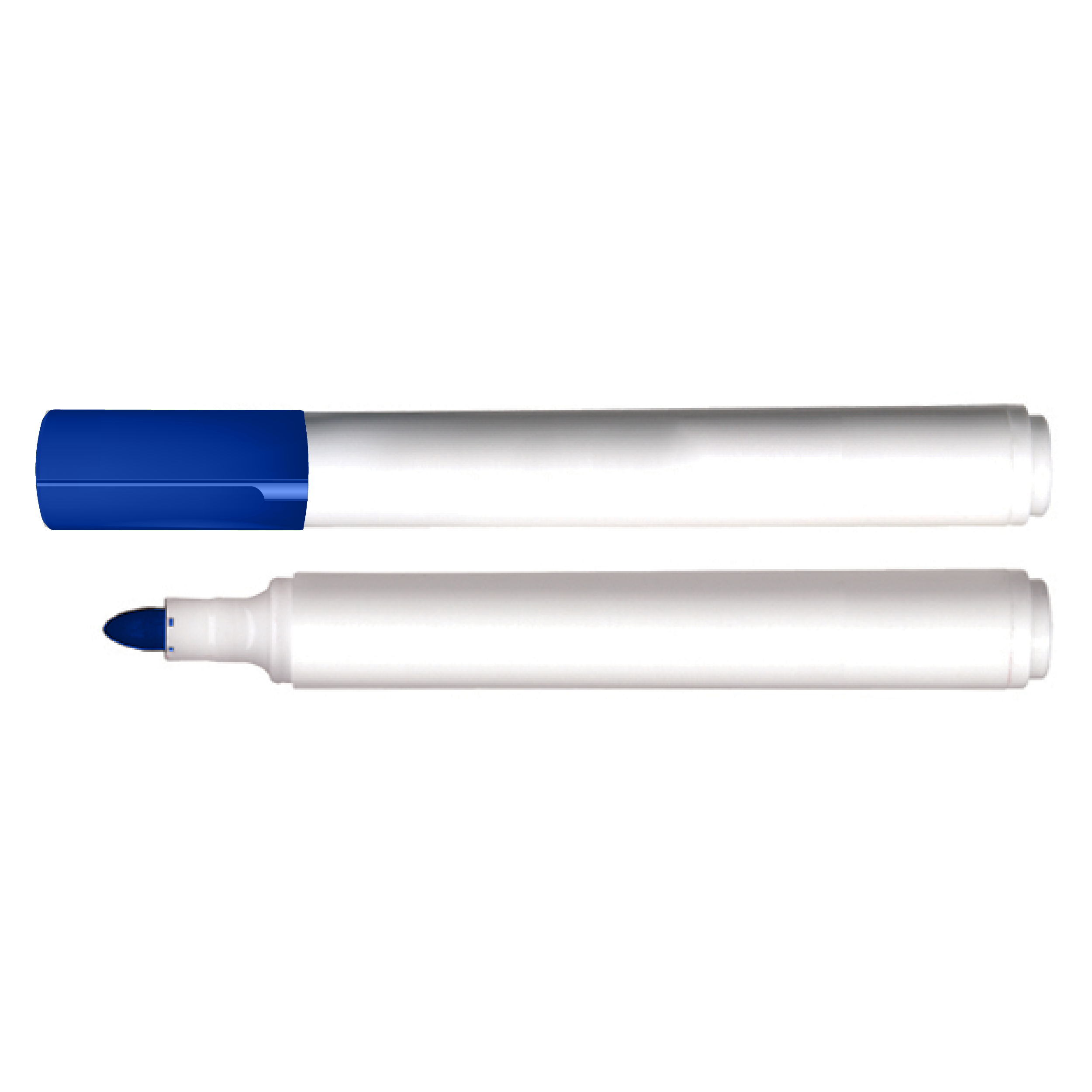 color round tip dry erase marker in blue