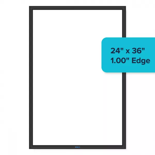 VisiCare™️ White Board 1" Edge Black 24" x 36" – Blank (White) - Image 3