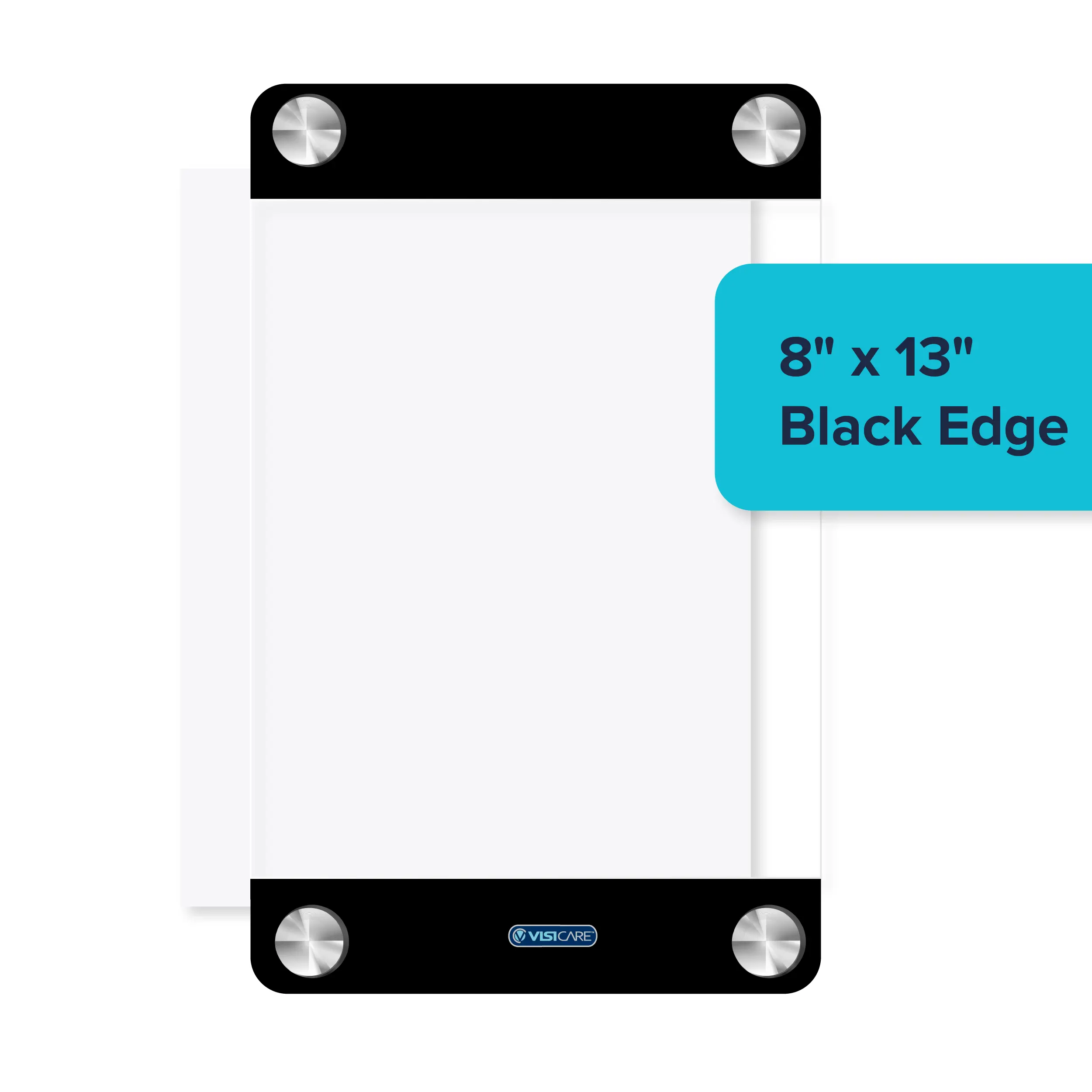 VisiCare™ Plexi Board 8"x13", Insert White (Blank) - Image 2