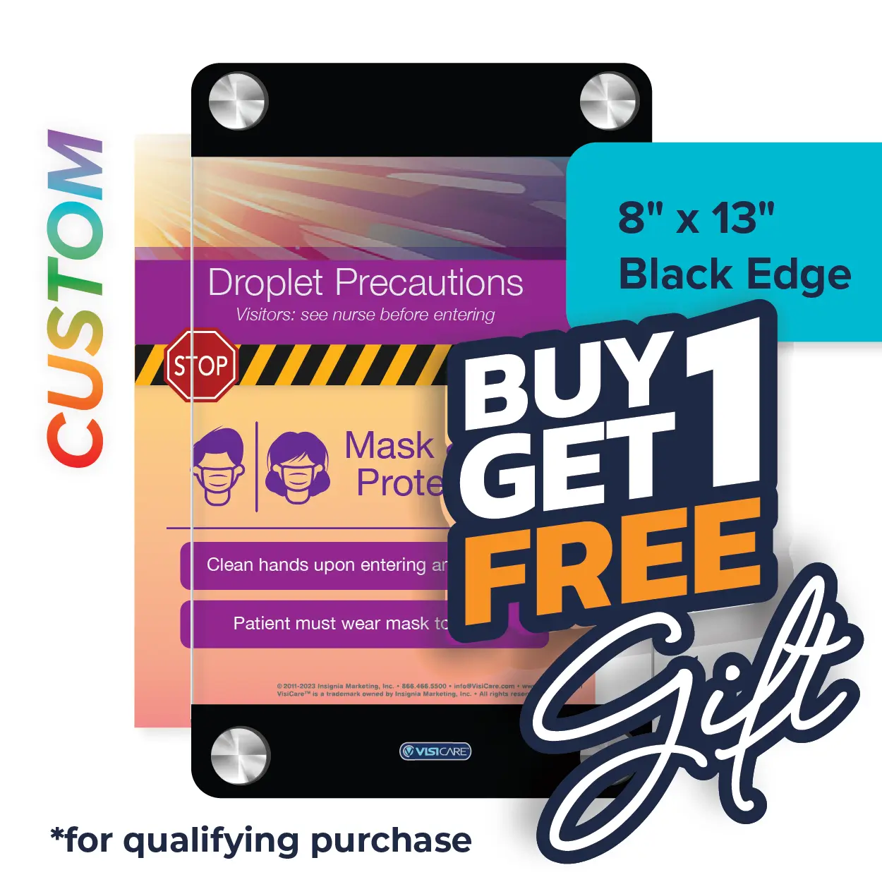 VisiCare™ Plexi Board - 19″x23″ (FREE GIFT 8″x13″) CUSTOM Special - Image 2