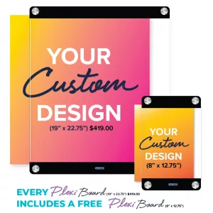 Plexi board for custom patient board year end special