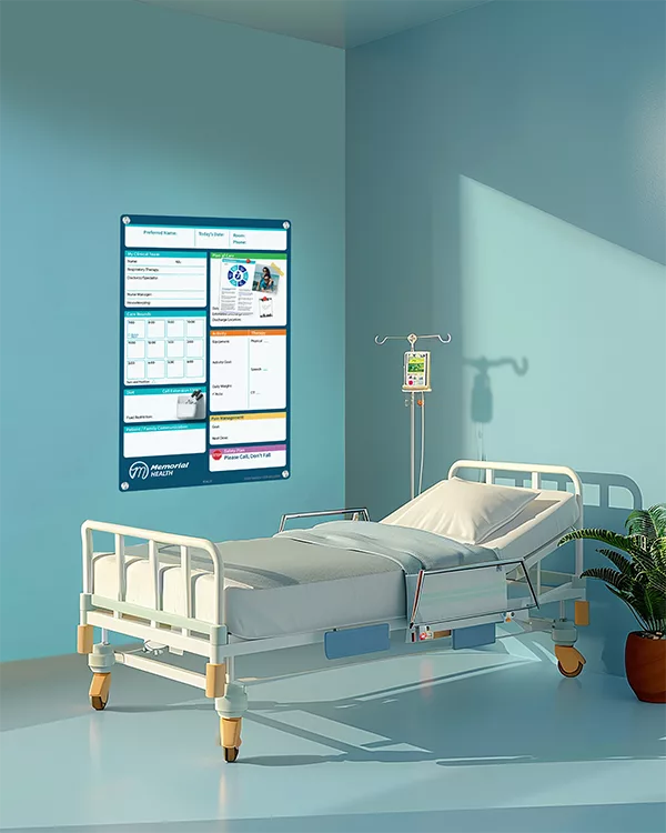 VisiCare Glass Boards, Direct Print-Magnetic whiteboard style