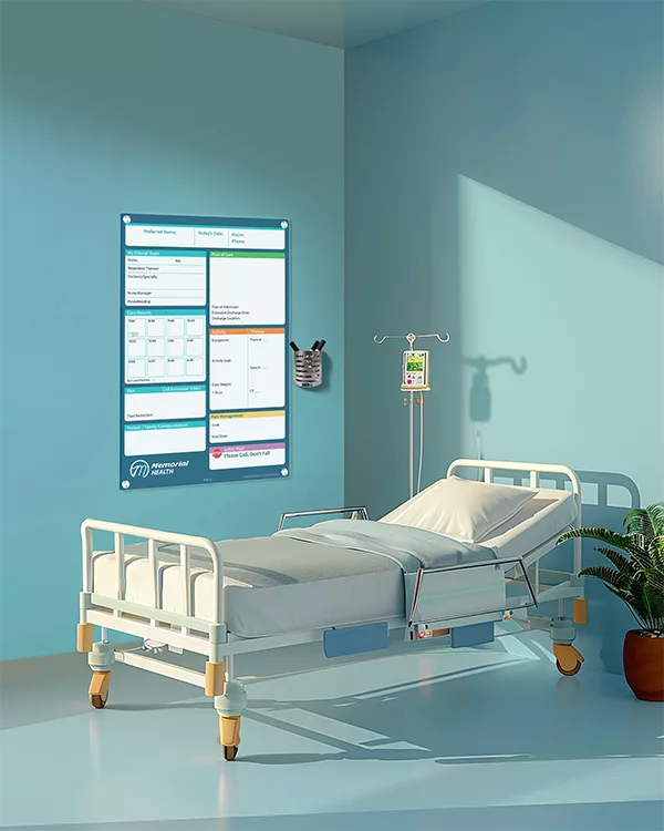 VisiCare Glass Boards Hybrid Profile whiteboard style