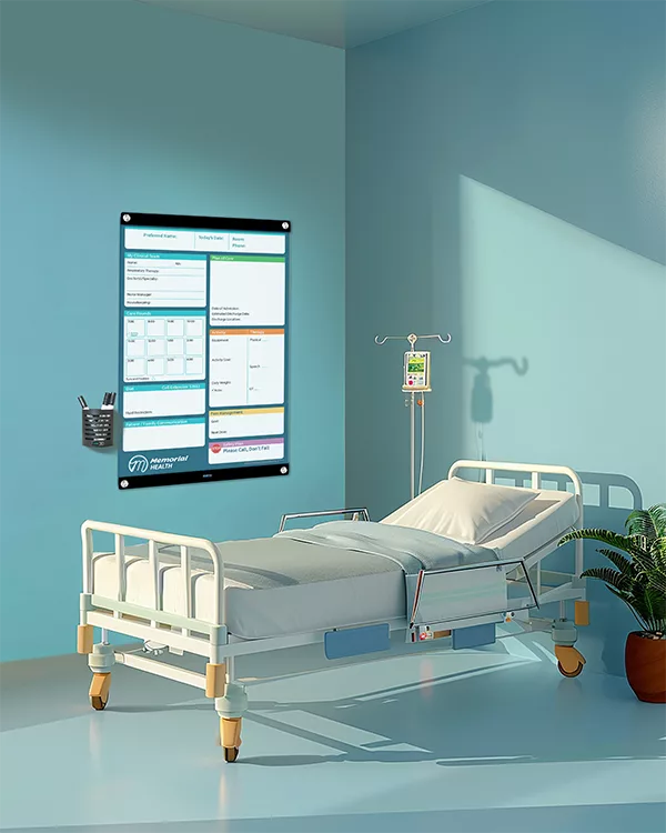 VisiCare Glass Boards Interchangeable whiteboard style