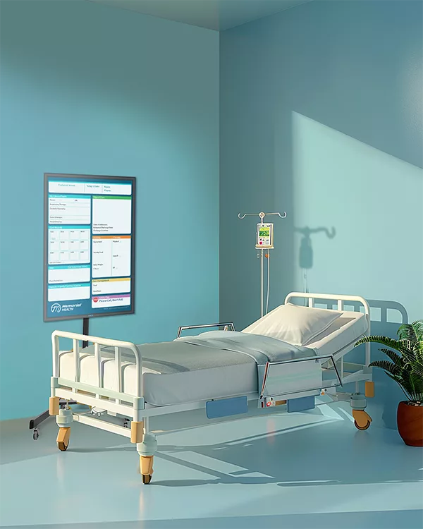 VisiCare Mobile Boards (White Board, Black Edge)